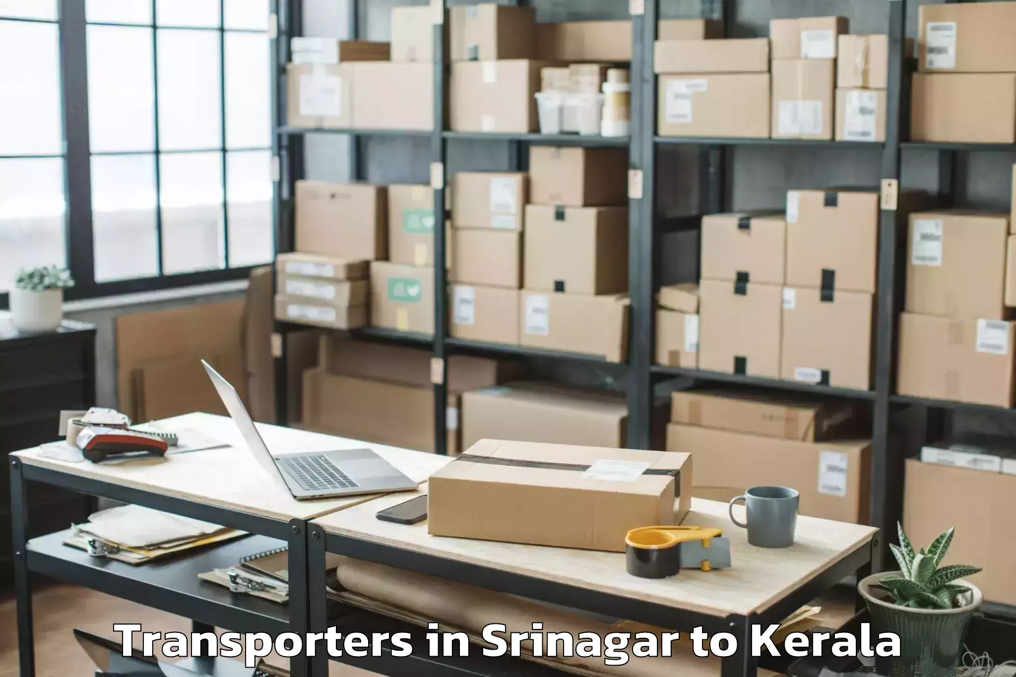 Book Srinagar to Idukki Transporters Online